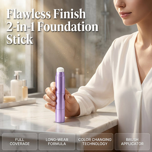 2-in-1 Foundationstick met Kwast – productafbeelding