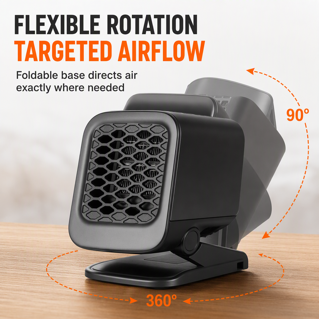 Opvouwbare Ventilator voor Autoruiten – productafbeelding