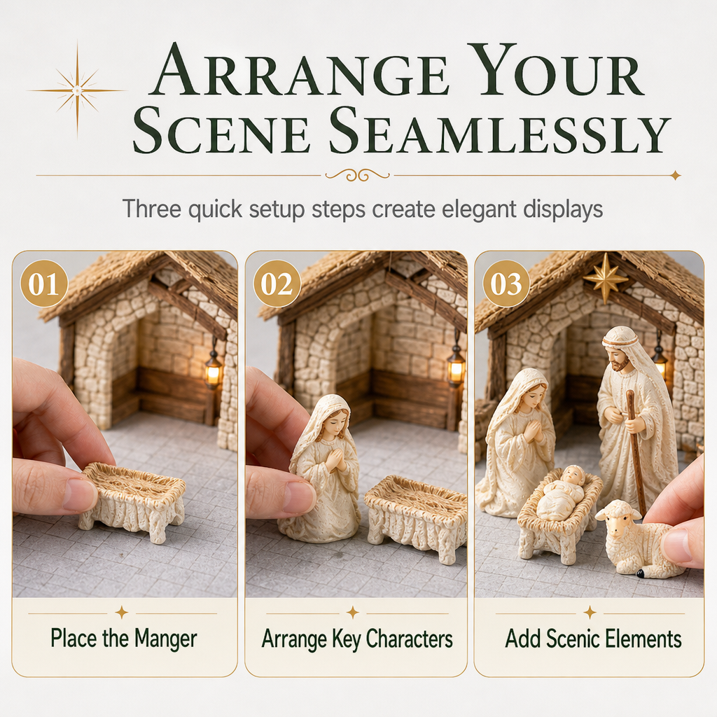 Miniatuur Kerststalfiguren – productafbeelding