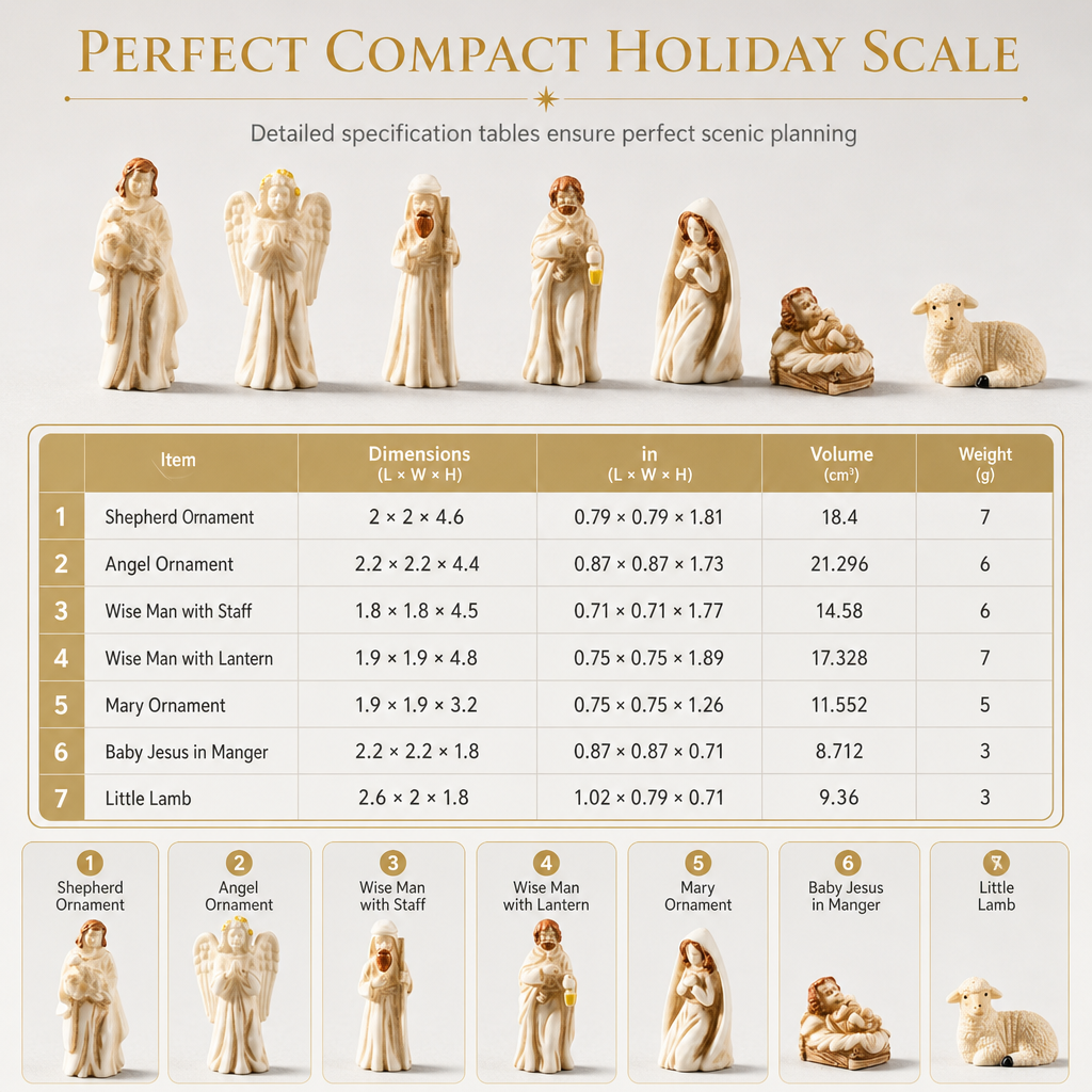 Miniatuur Kerststalfiguren – productafbeelding