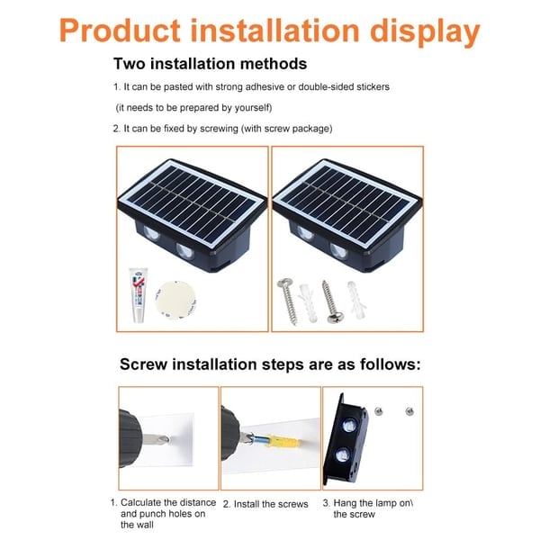 Solar-Wandlamp voor Buiten – productafbeelding
