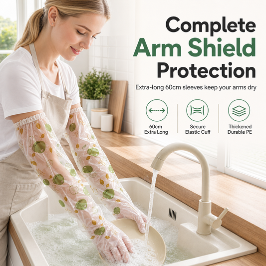Lange Wegwerphandschoenen met Armdekking – productafbeelding