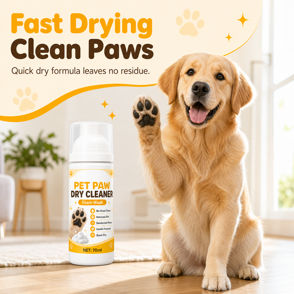 Reinigingsschuim voor Honden- en Kattenpoten – productafbeelding