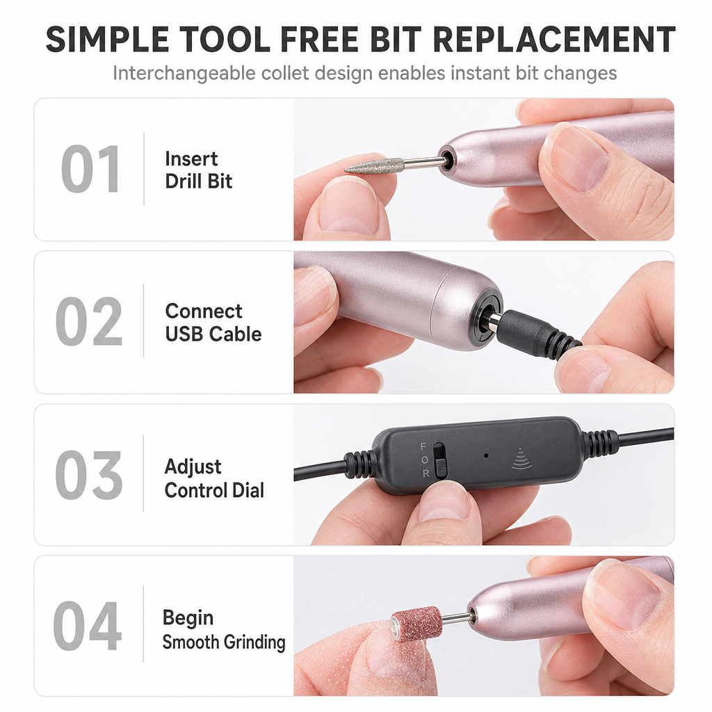 Elektrische Nagelfrees met USB – productafbeelding