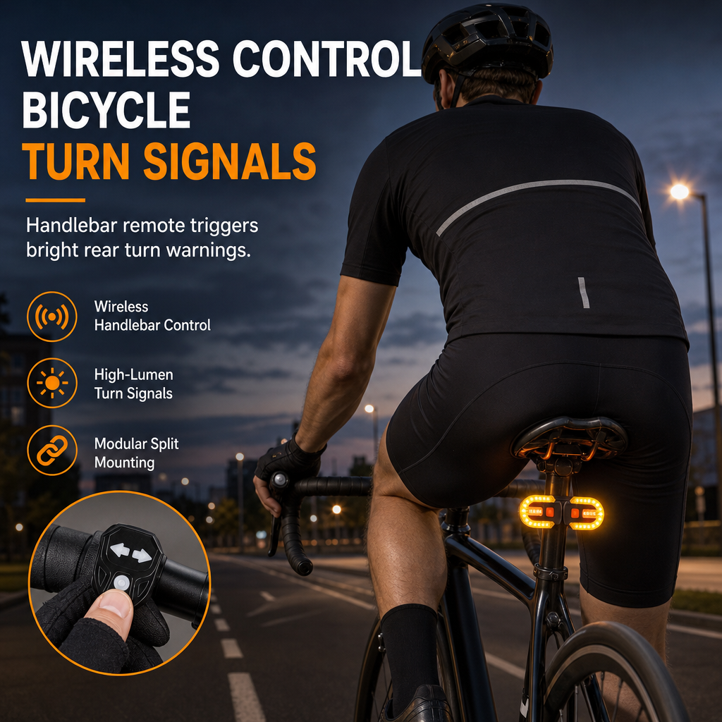 Oplaadbaar Fietsrichtingaanwijzerlicht – productafbeelding