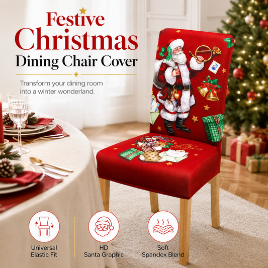 Elastische Kerststoelhoes – productafbeelding