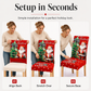 Elastische Kerststoelhoes – productafbeelding