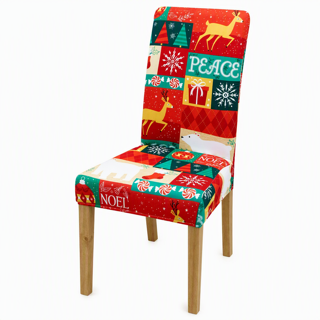Elastische Kerststoelhoes – productafbeelding