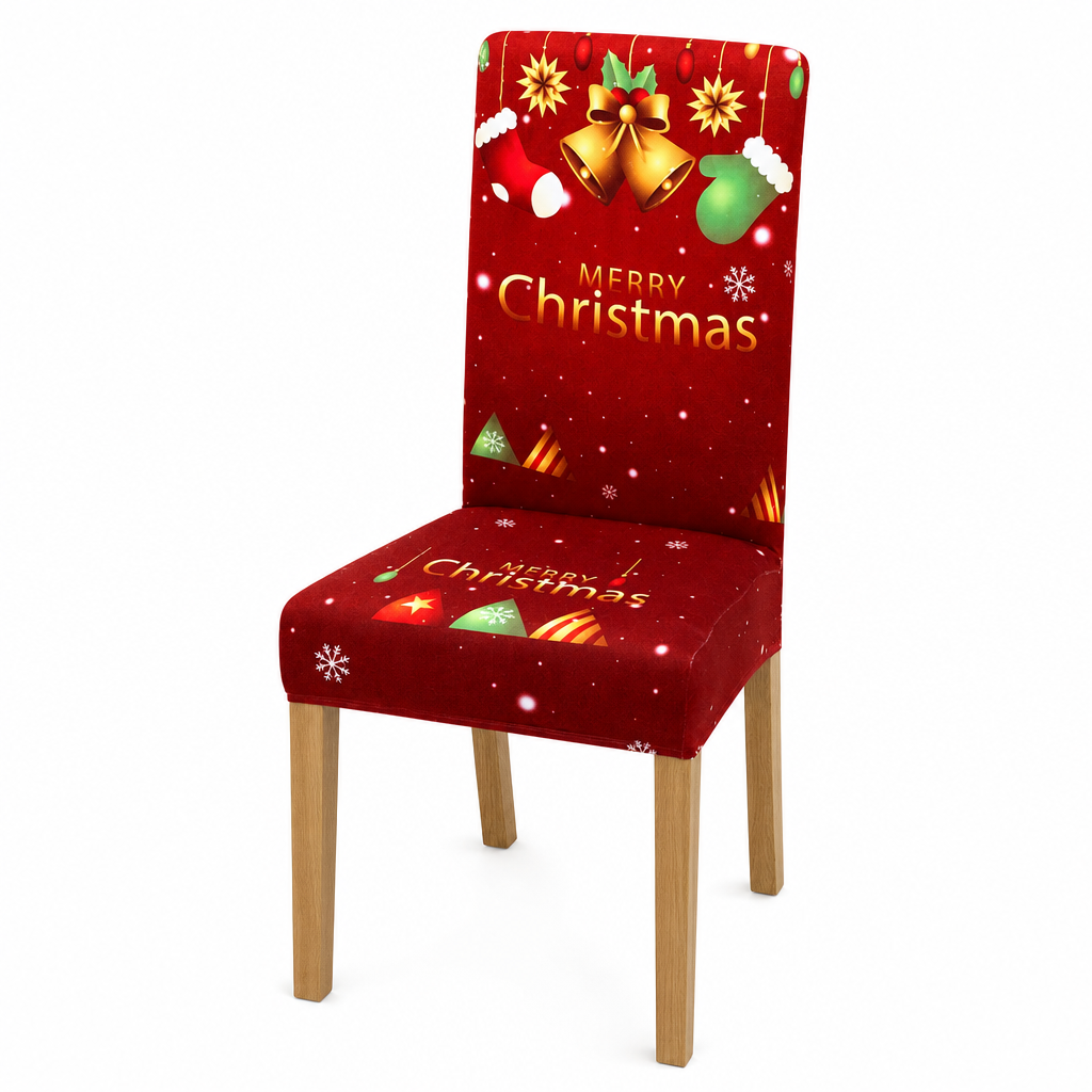 Elastische Kerststoelhoes – productafbeelding