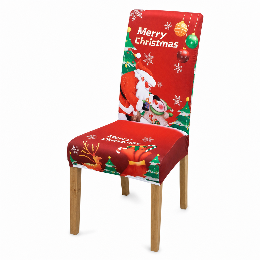 Elastische Kerststoelhoes – productafbeelding
