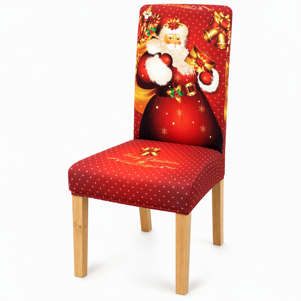 Elastische Kerststoelhoes – productafbeelding