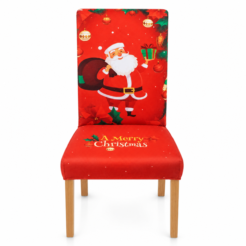 Elastische Kerststoelhoes – productafbeelding