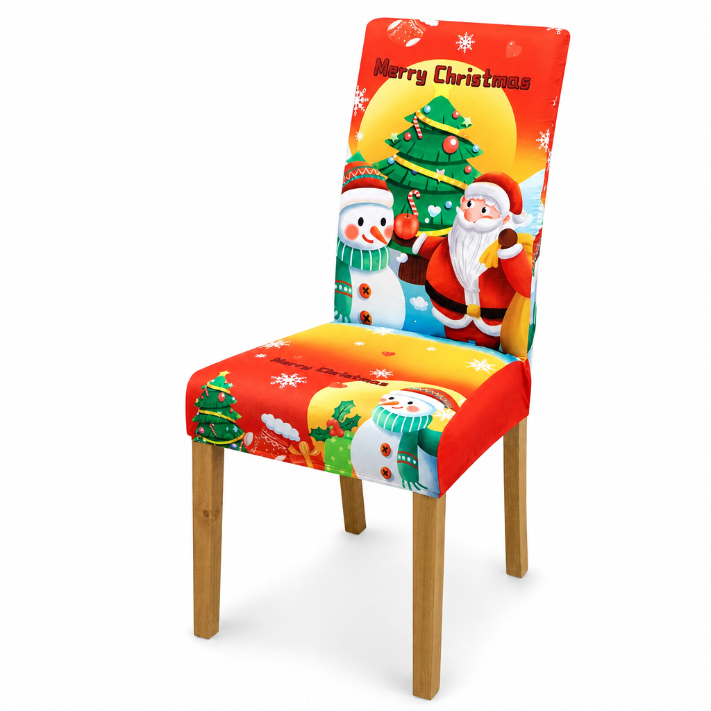 Elastische Kerststoelhoes – productafbeelding