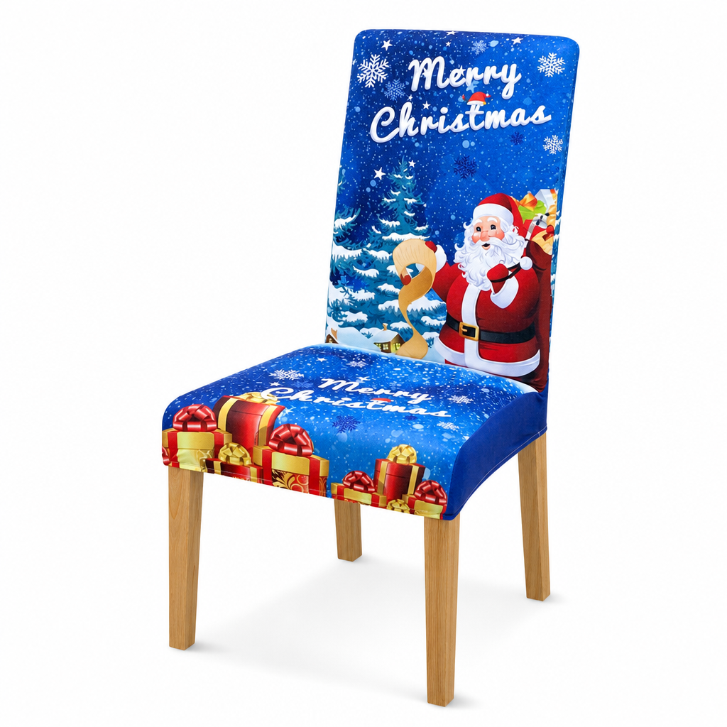 Elastische Kerststoelhoes – productafbeelding