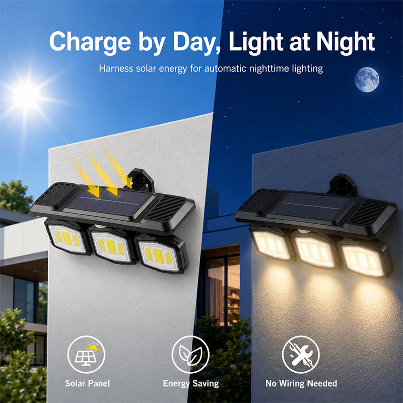 Verstelbare Solar-Wandlamp – productafbeelding