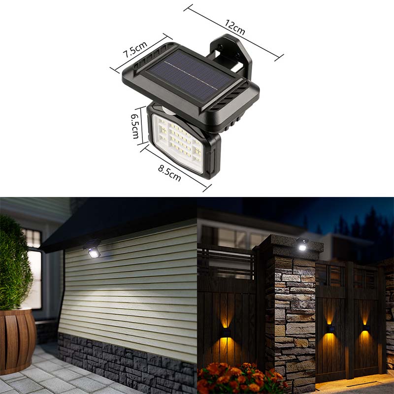 Verstelbare Solar-Wandlamp – productafbeelding