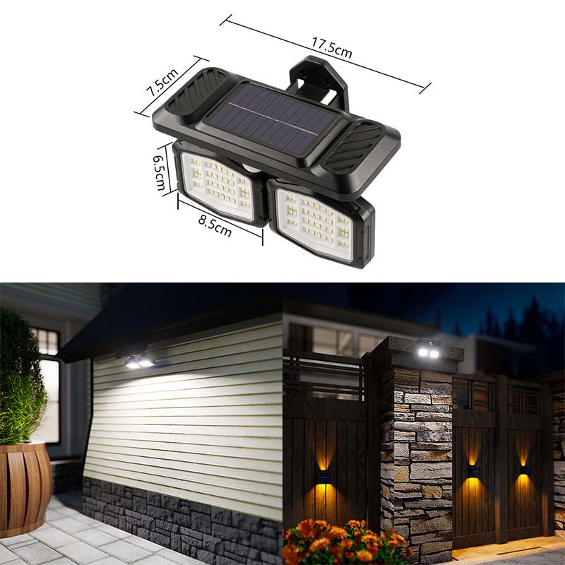 Verstelbare Solar-Wandlamp – productafbeelding