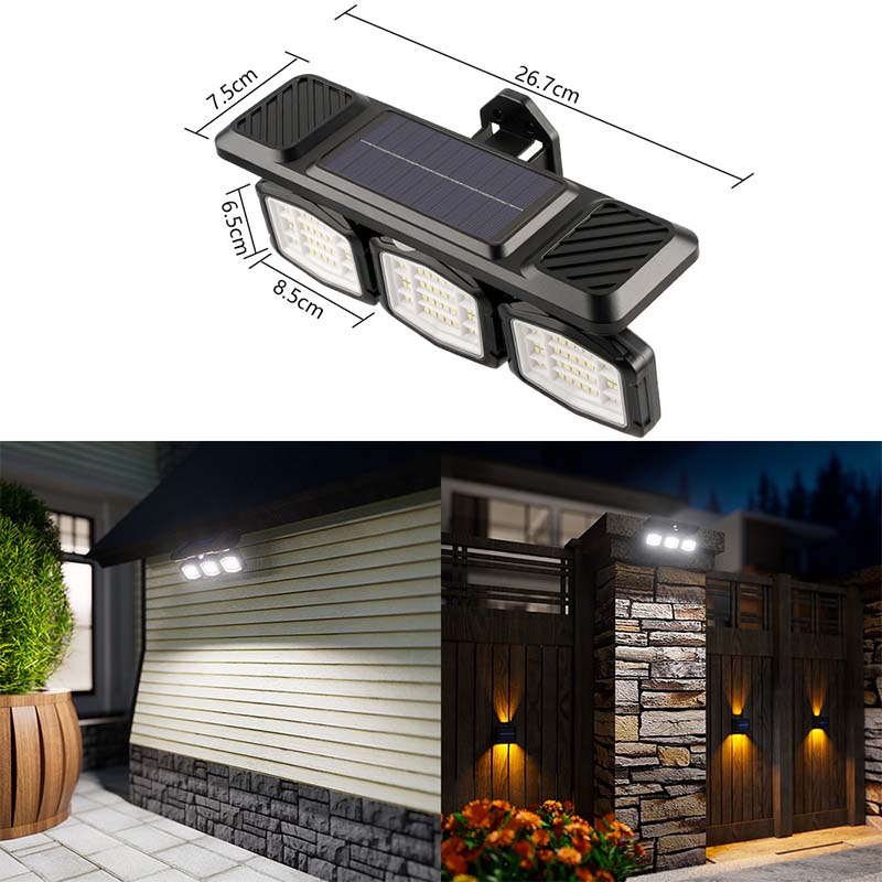 Verstelbare Solar-Wandlamp – productafbeelding