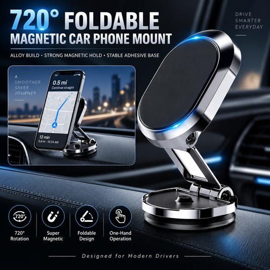 Inklapbare Magnetische Autohouder – productafbeelding