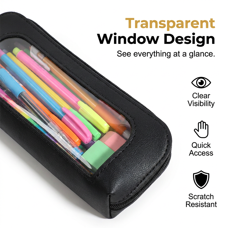 Etui met Transparant Venster – productafbeelding