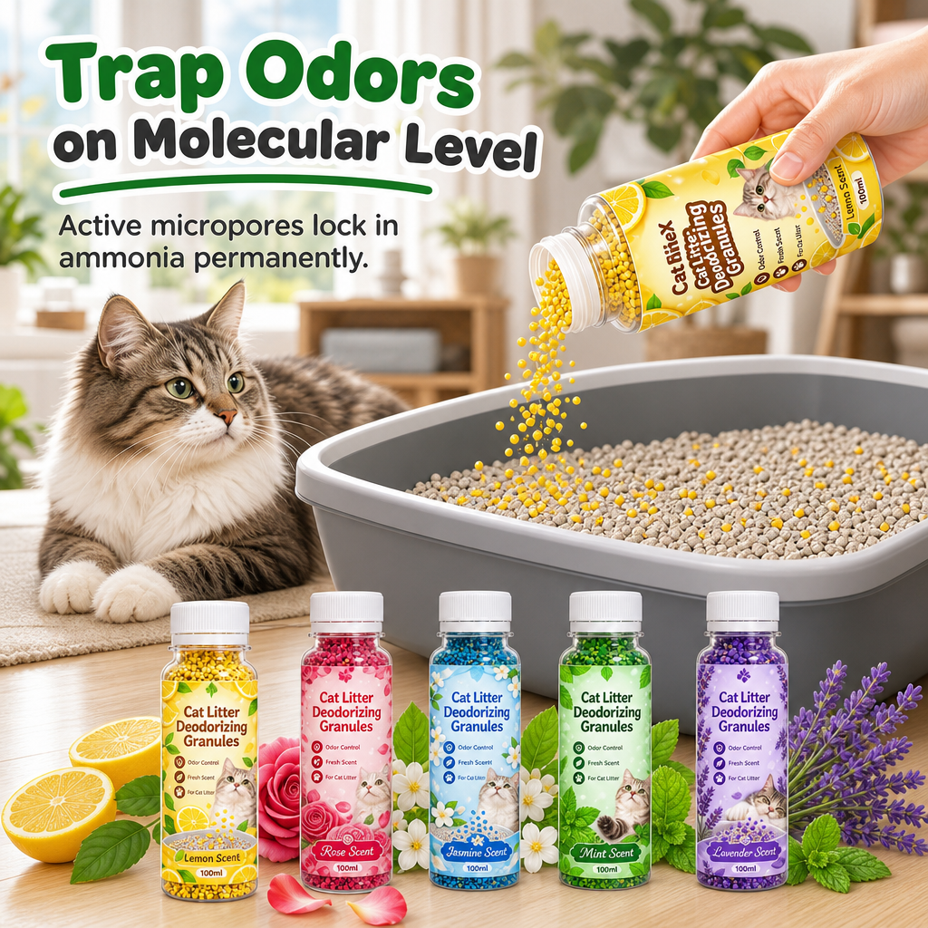 Geurkorrels voor Kattenbak – productafbeelding