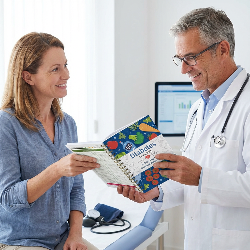 Diabeteslogboek met Voedingslijst – productafbeelding