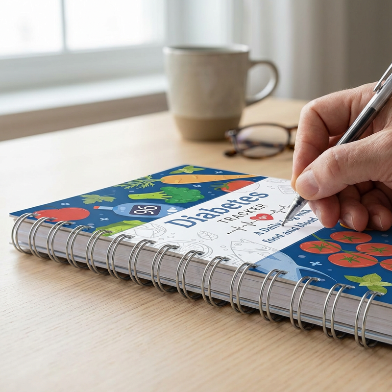 Diabeteslogboek met Voedingslijst – productafbeelding