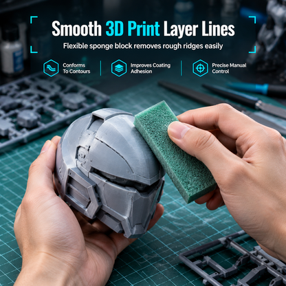 Schuurspons voor 3D-Geprinte Modellen – productafbeelding