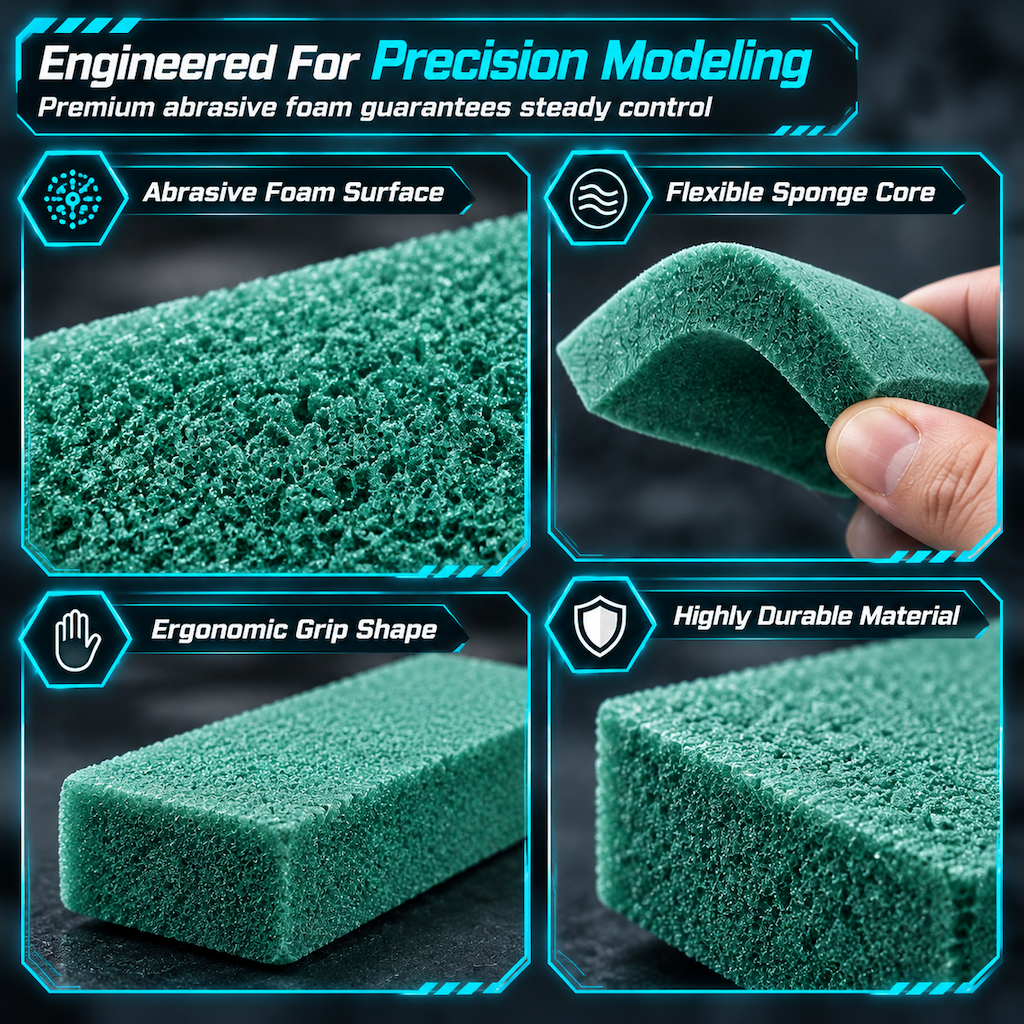Schuurspons voor 3D-Geprinte Modellen – productafbeelding