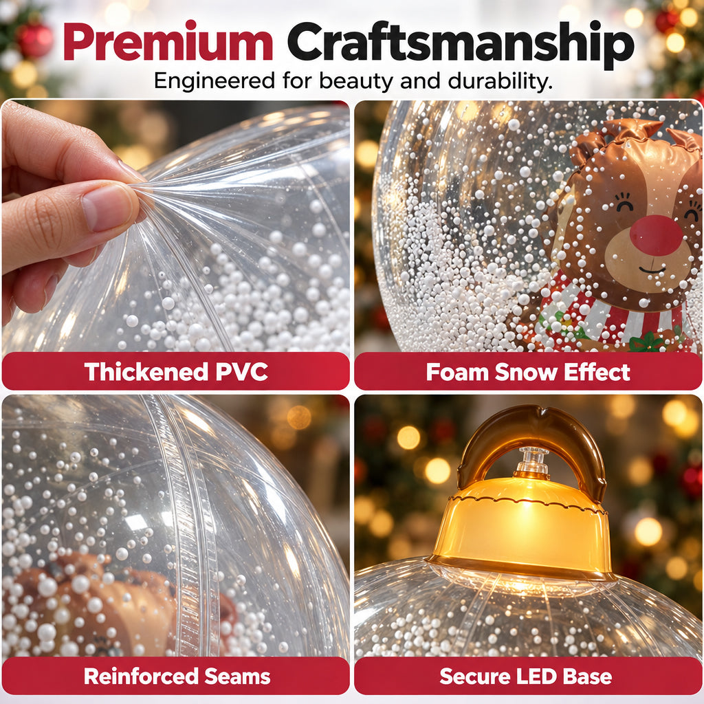 Opblaasbare Kerstbaldecoratie – productafbeelding