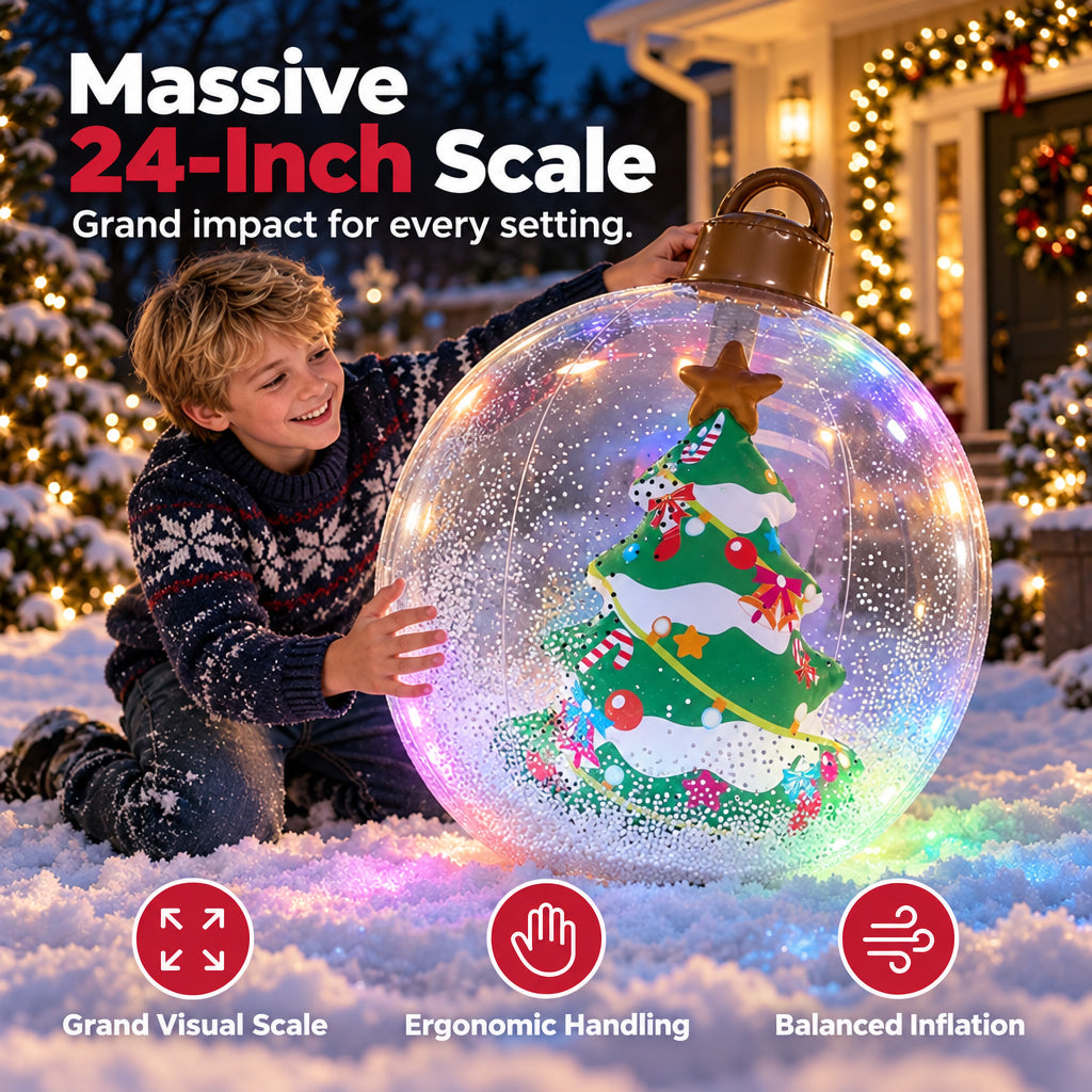Opblaasbare Kerstbaldecoratie – productafbeelding