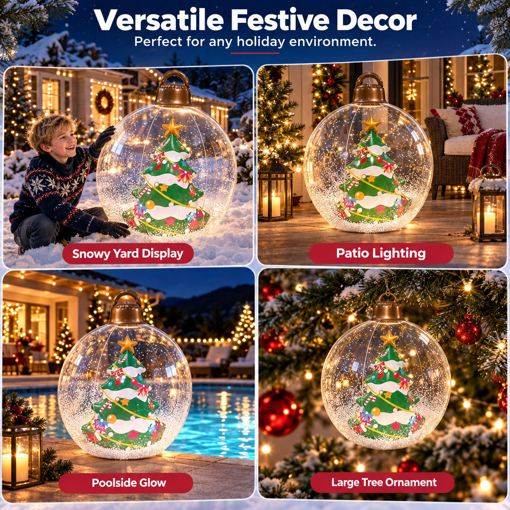 Opblaasbare Kerstbaldecoratie – productafbeelding