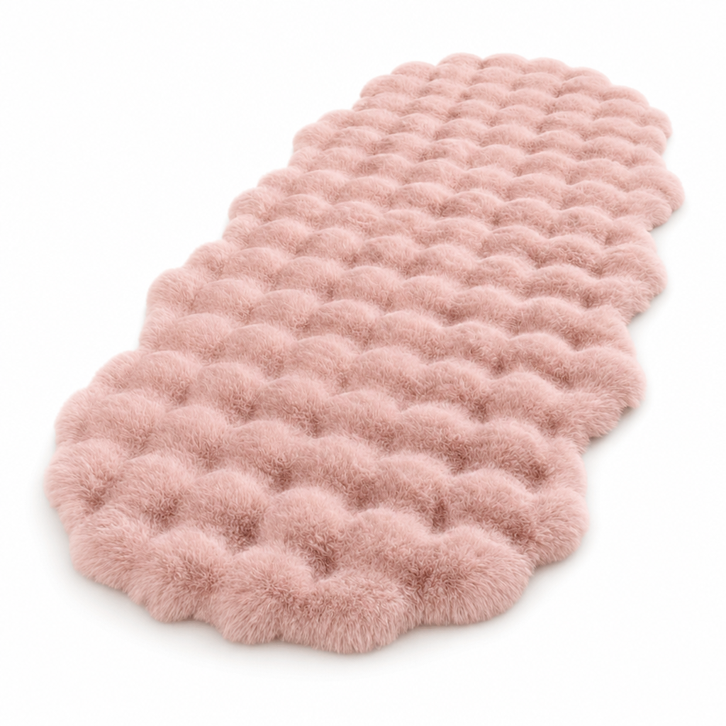 Zacht Pluche Vloerkleed met Reliëf – productafbeelding
