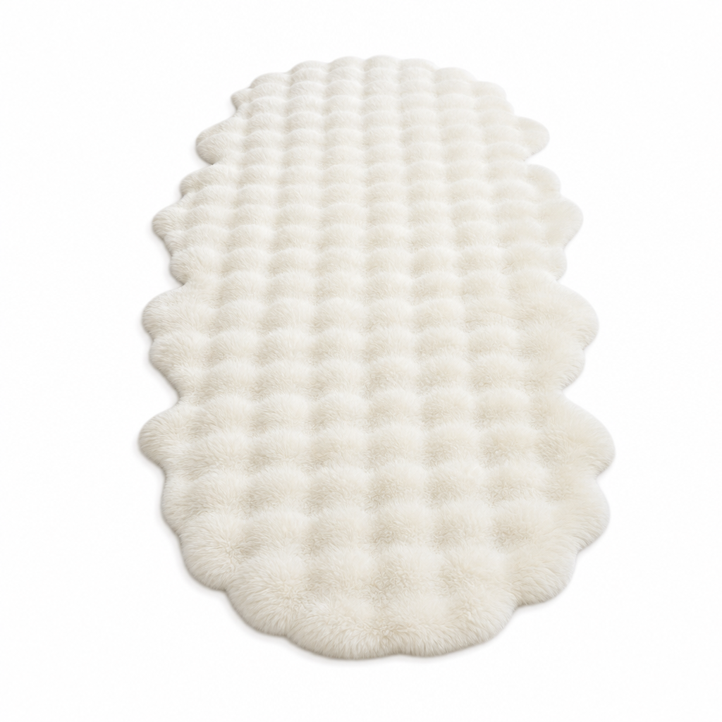 Zacht Pluche Vloerkleed met Reliëf – productafbeelding