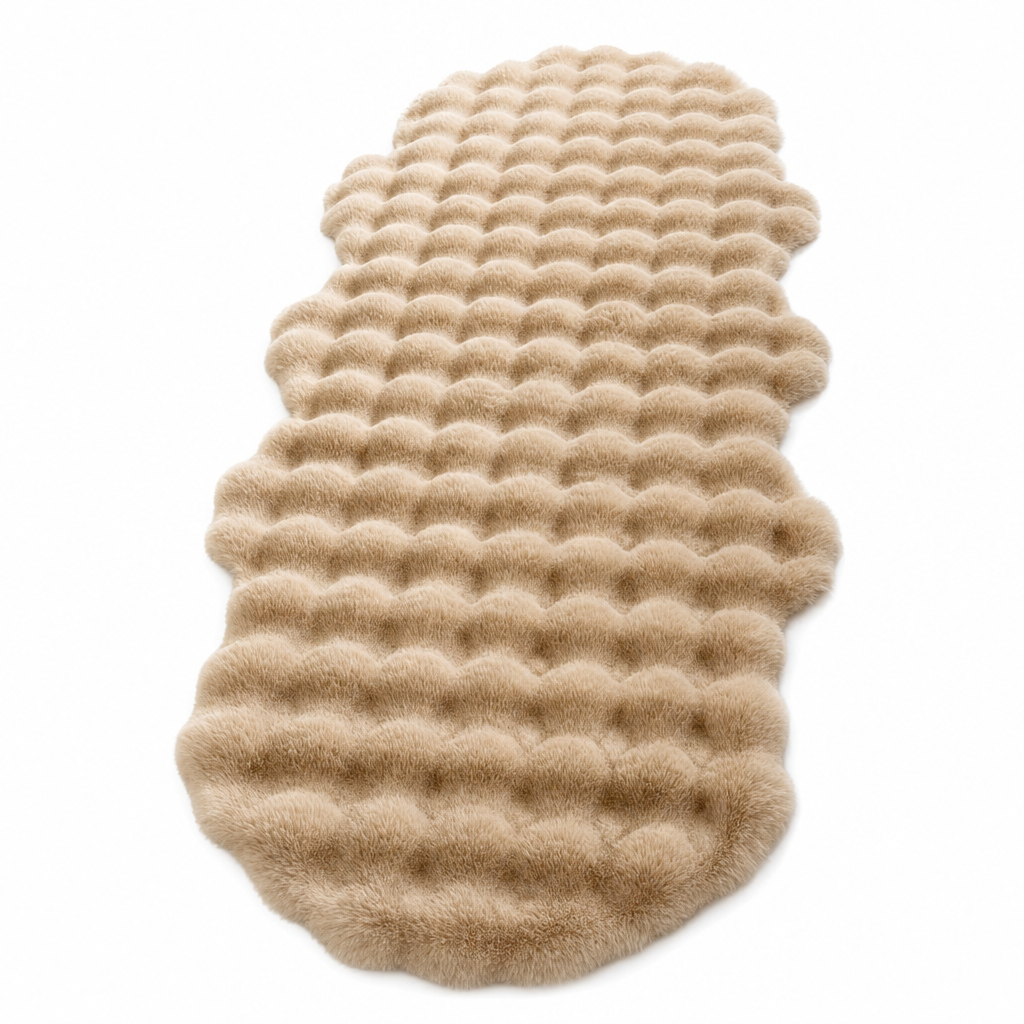 Zacht Pluche Vloerkleed met Reliëf – productafbeelding