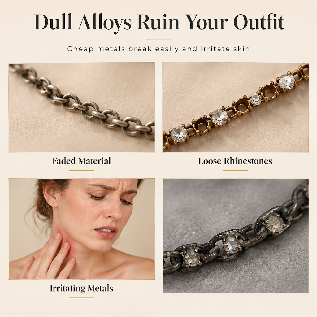 Fonkelende Strass-Choker – productafbeelding