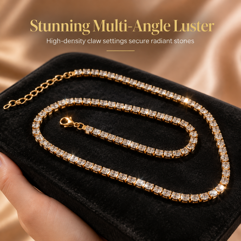 Fonkelende Strass-Choker – productafbeelding