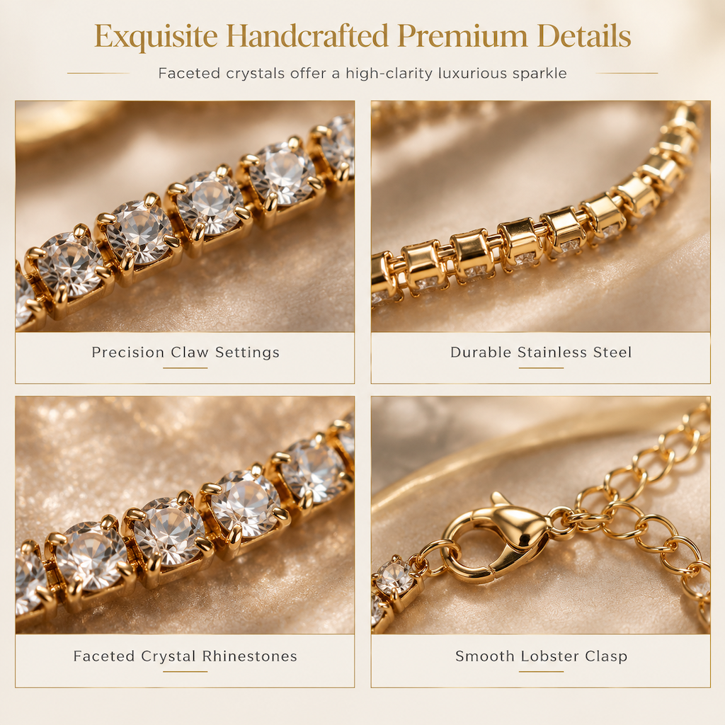 Fonkelende Strass-Choker – productafbeelding