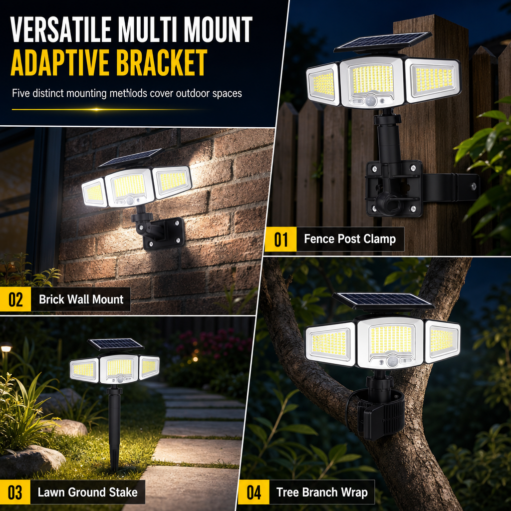 Solar-Buitenlamp met Bewegingssensor – productafbeelding