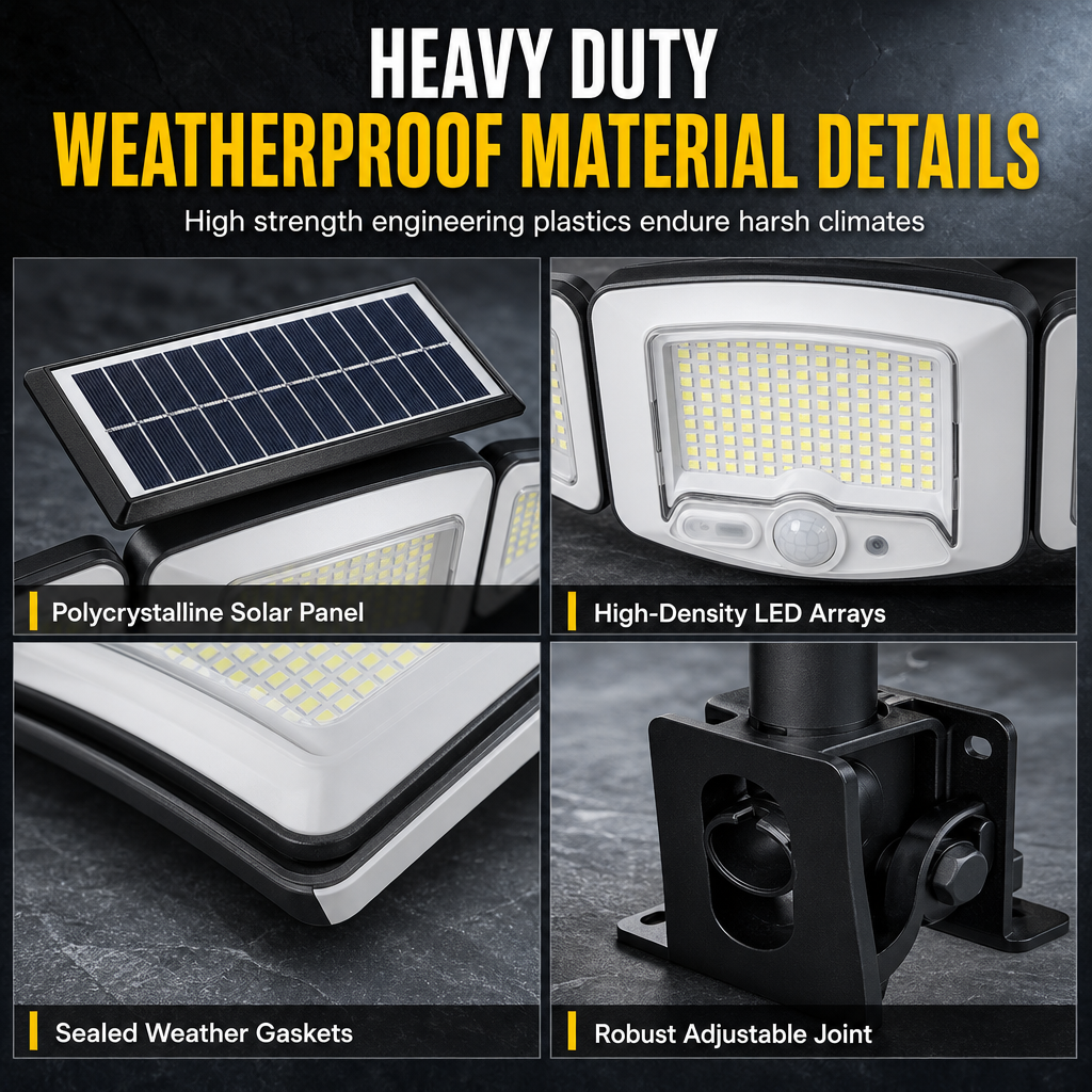 Solar-Buitenlamp met Bewegingssensor – productafbeelding