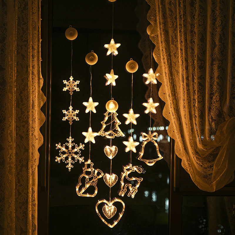 Kerstraamverlichting met Zuignappen – productafbeelding