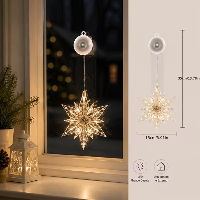 Kerstraamverlichting met Zuignappen – productafbeelding