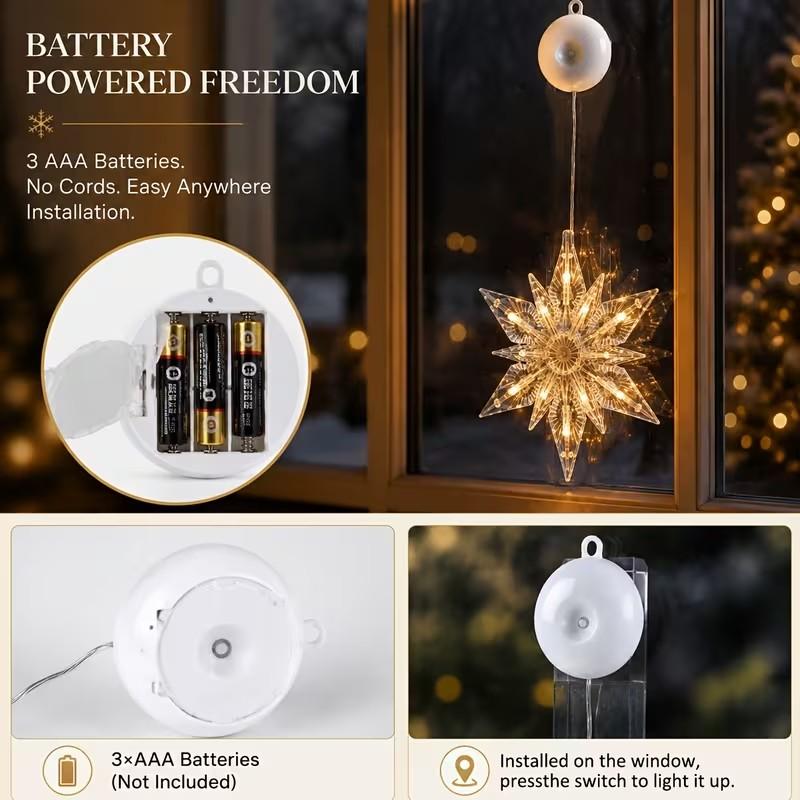 Kerstraamverlichting met Zuignappen – productafbeelding