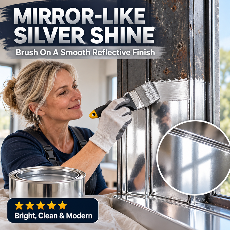 Metallic Zilververf op Waterbasis – productafbeelding