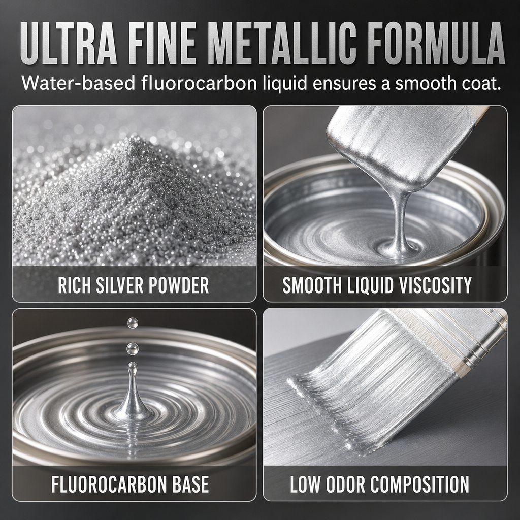 Metallic Zilververf op Waterbasis – productafbeelding