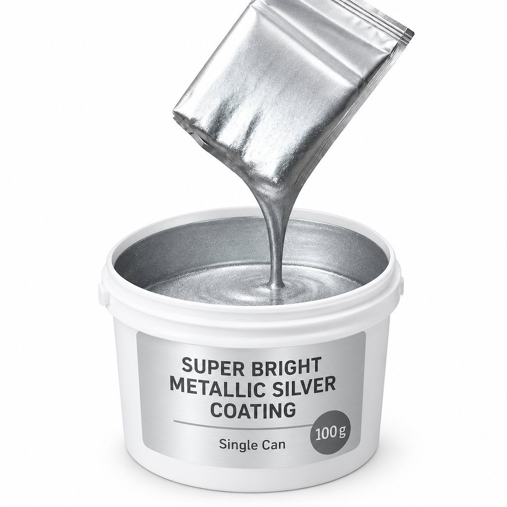 Metallic Zilververf op Waterbasis – productafbeelding