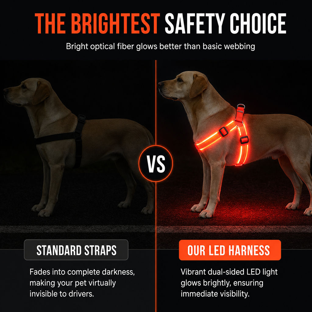 Verstelbaar Hondentuig met LED-Licht – productafbeelding
