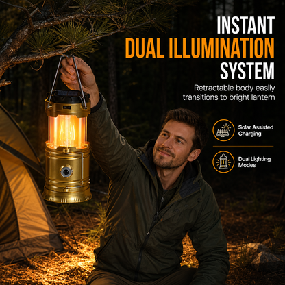 Inklapbare Solar-Kampeerlamp – productafbeelding