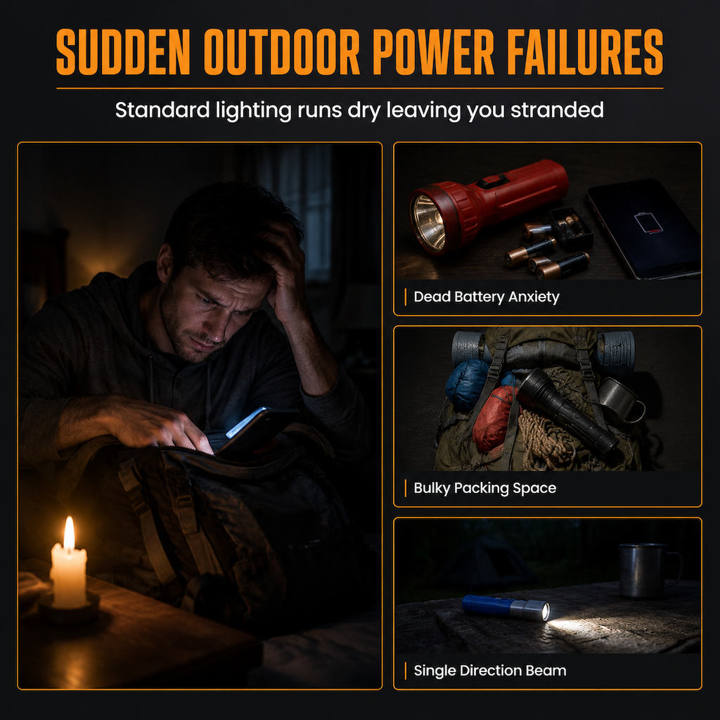 Inklapbare Solar-Kampeerlamp – productafbeelding