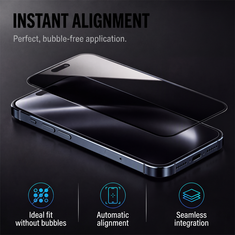 Privacy-Screenprotector met Montagehulp – productafbeelding